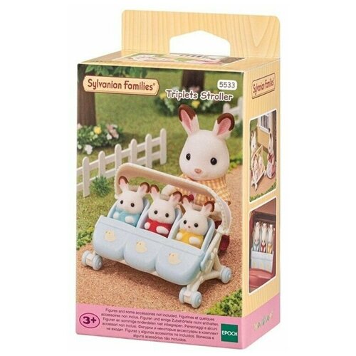 фото Sylvanian families набор "коляска для тройняшек" 5533