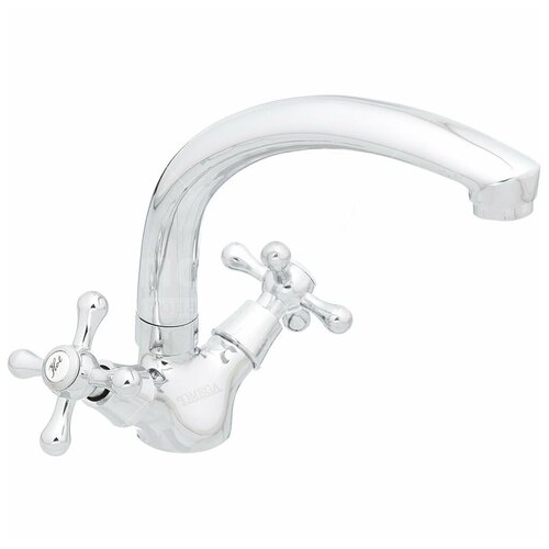 Смеситель для кухни, stOmega, с кран-буксой, хром, H-4408