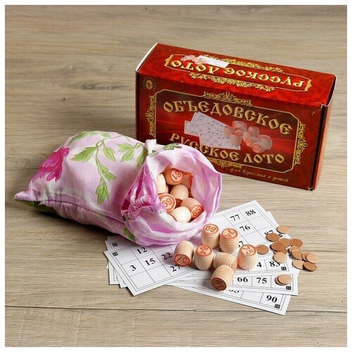 Русское лото Для взрослых и детей 24 карточки карточка 21 х 8 см 1410₽
