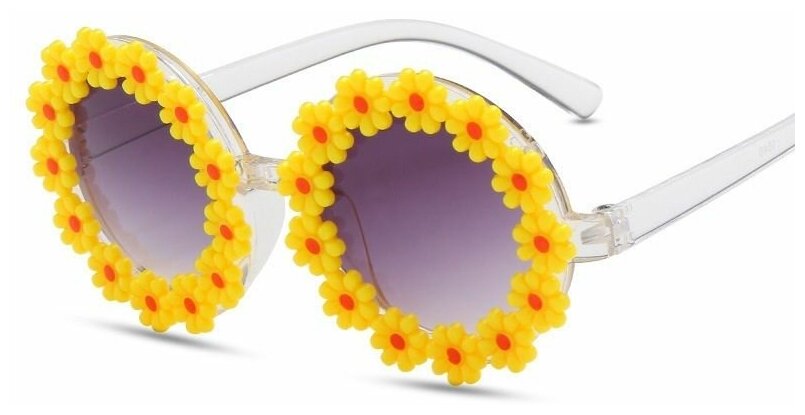 Очки солнцезащитные детские/ детские очки с цветочками 