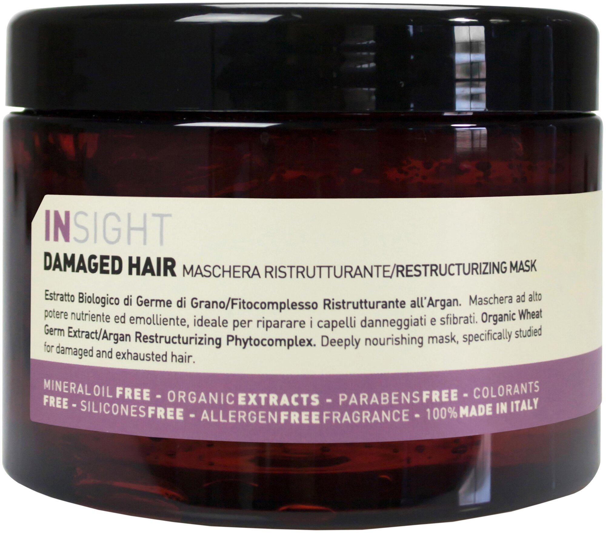 Маска для поврежденных волос Insight Damaged Hair Restructurizing Mask, 500 мл