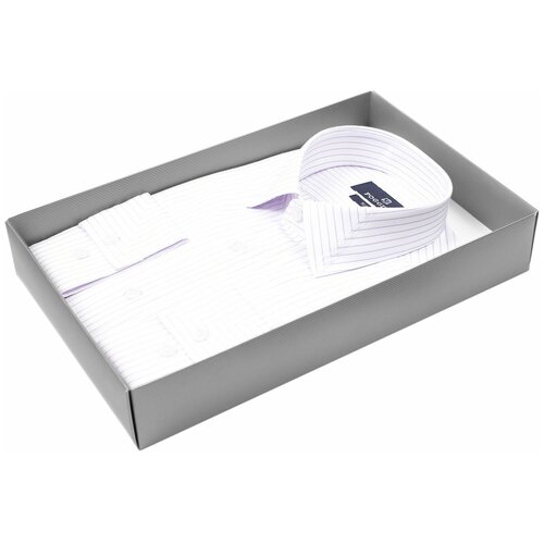 фото Рубашка poggino 5009-80 цвет белый размер 48 ru / m (39-40 cm.)