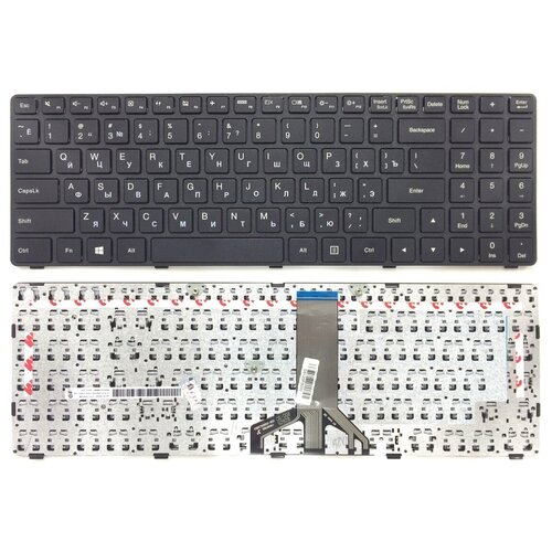 Клавиатура для ноутбука Lenovo IdeaPad 100-15IBD черная с рамкой 630₽