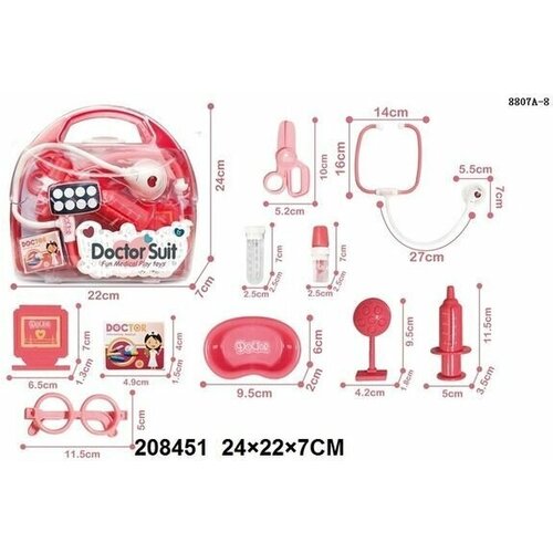Набор доктора со светом и звуком в чемодане игровой набор доктора в чемоданчике со светом звуком хэппиленд 182029