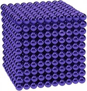 Антистресс игрушка/Неокуб Neocube куб из 1000 магнитных шариков 5мм (синий)