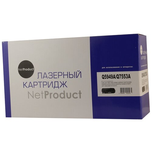 Картридж NetProduct N-Q5949A/Q7553A, 3000 стр, черный картридж superfine sf q5949a 7553a для hp lj p2015 q5949a 7553a universal 3k superfine