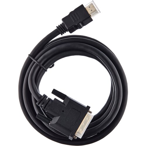 Позолоченный кабель-адаптер AKASA: DVI-D – HDMI 2 метра AK-CBHD06-20BK akasa hdmi кабель super slim 4к 2к 2 метра ak cbhd05 20bk