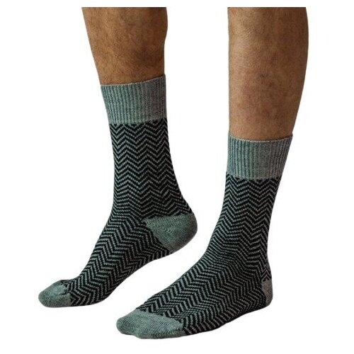 фото Мужские носки holty, 1 пара, классические, вязаные, размер 25 (размер 40), серый