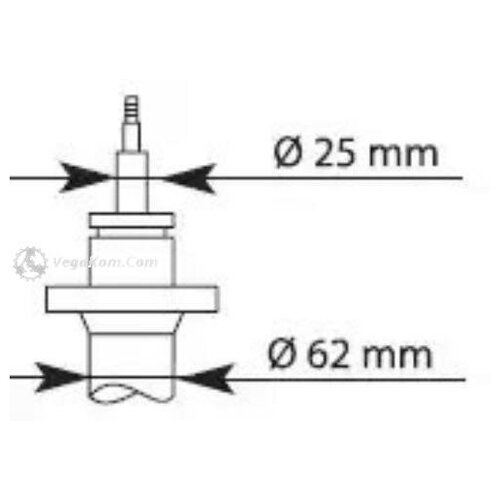 фото Kyb амортизатор передний peugeot boxer fiat ducato 1400 94-