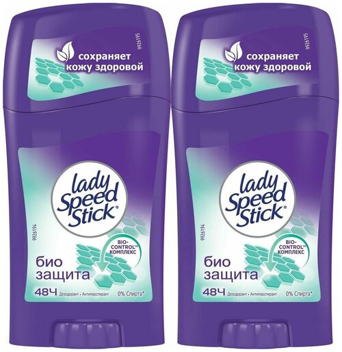 Lady Speed Stick Дезодорант-антиперспирант стик Био Защита, 45 г 2 шт./