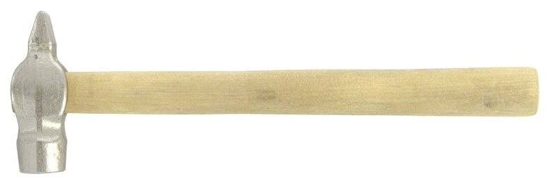 Молоток слесарный, 200 г, круглый боек, деревянная рукоятка, Россия 10238 - фотография № 1