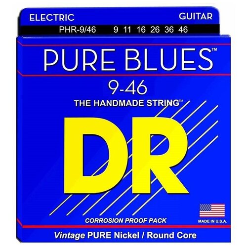 фото Струны для электрогитары dr phr-9/46 (9-46) pure blues