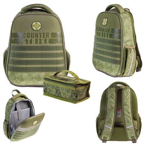 фото Рюкзак каркасный, hatber, ergonomic light ,38 х 29 х 12.5, с термосумкой, military