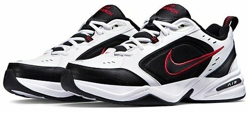 Кроссовки Nike Air Monarch IV, цвет: (белый, черный). 415445101. Размер US 10 (росс.размер 43, евро 44)