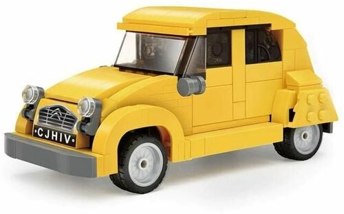 Конструктор CADA ретроавтомобиль Citroen 2CV 1/24, 298 деталей