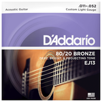 Набор струн D'Addario Custom Light Set EJ13 80/20 Bronze - изображение