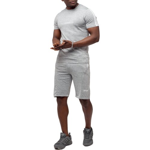 фото Спортивный комплект мужской - футболка, шорты ad22265ss, 48-50 без бренда