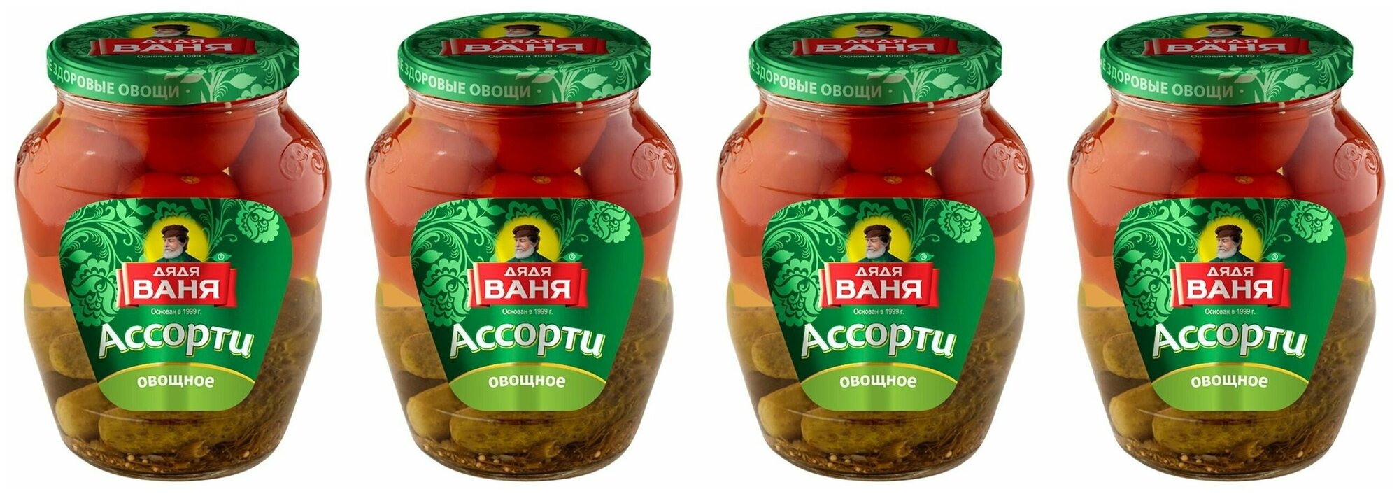 Дядя Ваня Ассорти овощное Огурцы и томаты, 680 г 4 шт