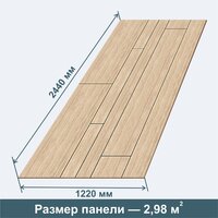 Стеновая Панель МДФ RashDecor модерн-вуд (рустованные) Дуб песочный 2440х1220х3,2 мм