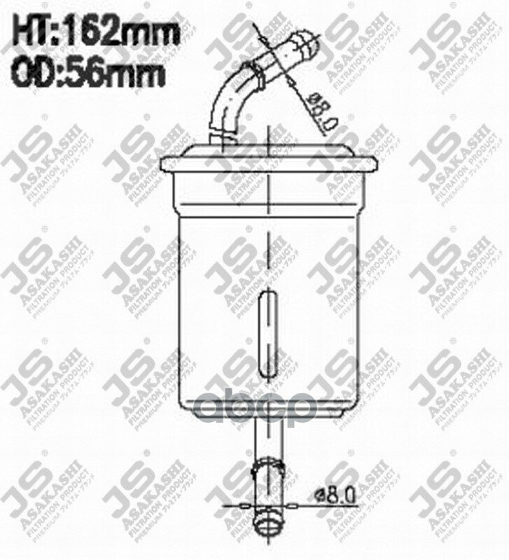 Фильтр Топливный Js Fs9078 Mazda Familia Kia Sephia Shuma JS Asakashi арт FS9078