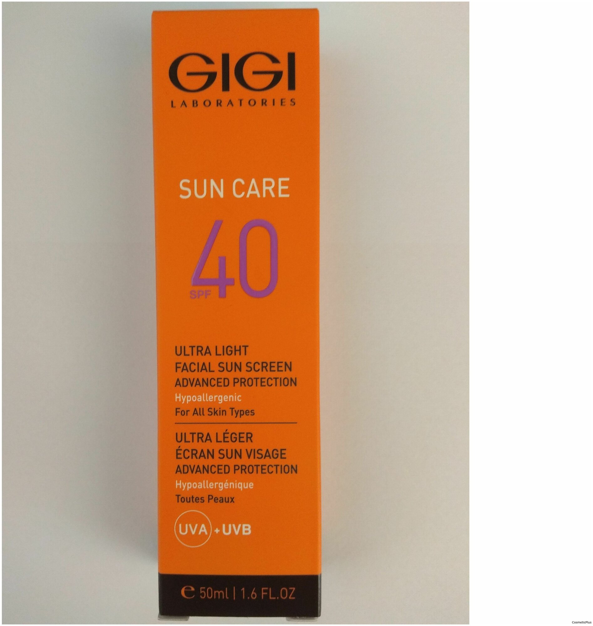 GIGI Sun Care Ultra Light Facial Sun Screen Advanced Protection Эмульсия SPF40 солнцезащитная, 50 мл