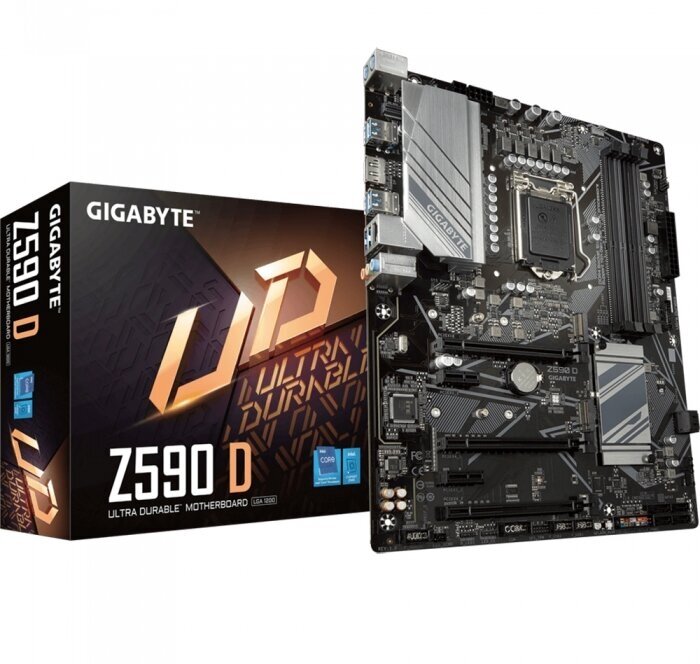 Материнская плата Gigabyte (Z590 D) ATX, Z590, LGA1200, RTL