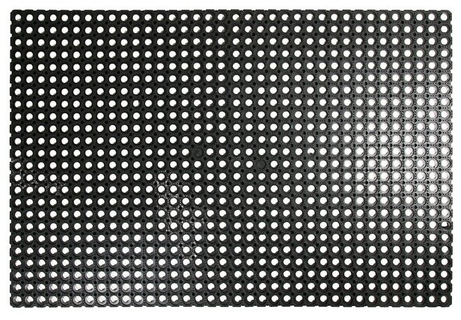 Коврик ячеистый грязесборный 100×150×1,6 см, цвет чёрный