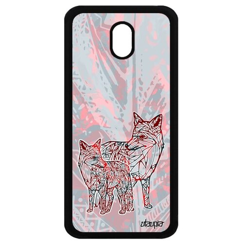 фото Защитный чехол на телефон // samsung galaxy j3 2017 // "лиса" дизайн хищник, utaupia, розовый
