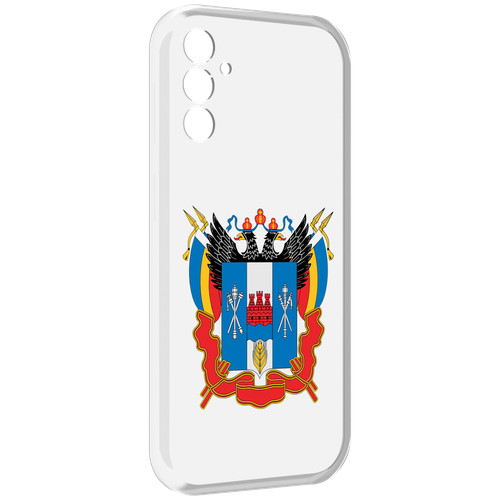 Чехол MyPads герб-ростовская-область для Samsung Galaxy M13 задняя-панель-накладка-бампер