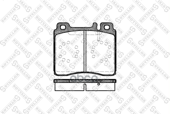 431 000B-Sx_колодки Дисковые П! С Антискрип. Пл Mb W140 2.8-6.0/3.0Td/3.5Td 91> Stellox арт. 431 000B-SX