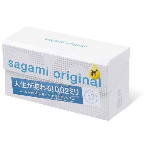 Презервативы Sagami Original 0.02 Extra Lub, 12 шт.