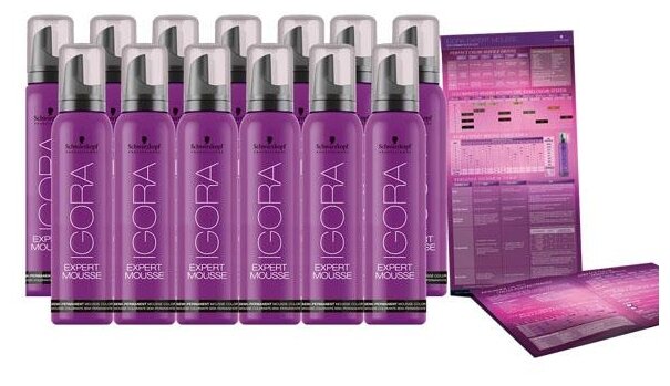 Schwarzkopf Igora Expert Mousse 3-0 Темный коричневый натуральный Тонирующий мусс 100 мл