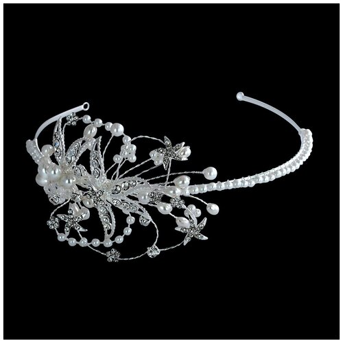 Диадема с жемчугом стеклом 1400₽