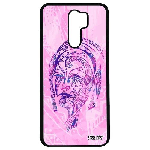 фото Защитный чехол на смартфон // xiaomi redmi 9 // "портрет женщины" стиль девушка, utaupia, розовый