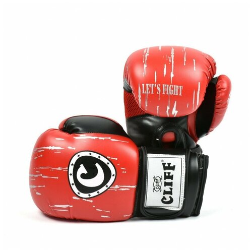 Перчатки боксерские FIGHT STAR (DX) красные, пара 12oz боксерские перчатки danata star champion 8 oz красные