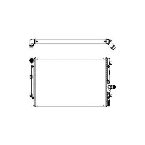 30611006sak_радиатор Системы Охлаждения! Мкпп Audi A3, Vw Golf V/Touran/Passat 2.0tdi/2.0tfsi 03> Sakura арт. 30611006