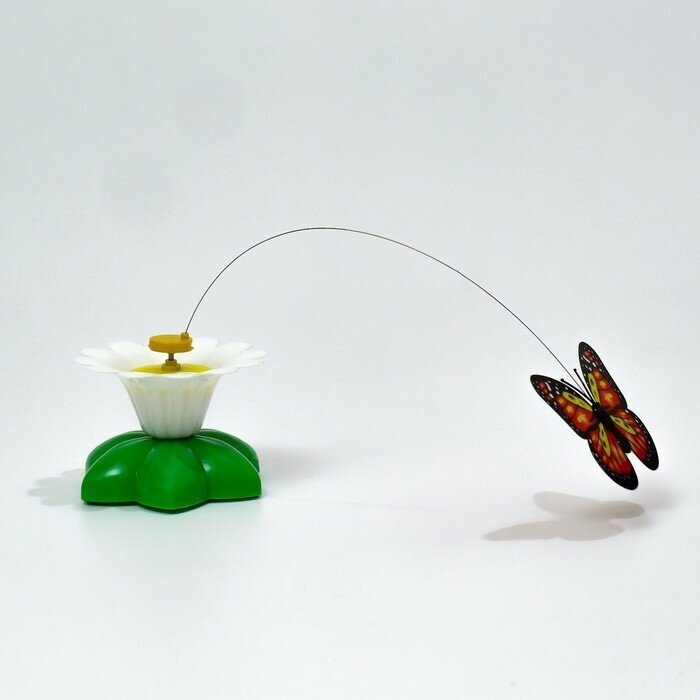 Интерактивная игрушка-дразнилка для кошек "Бабочка" - фотография № 2