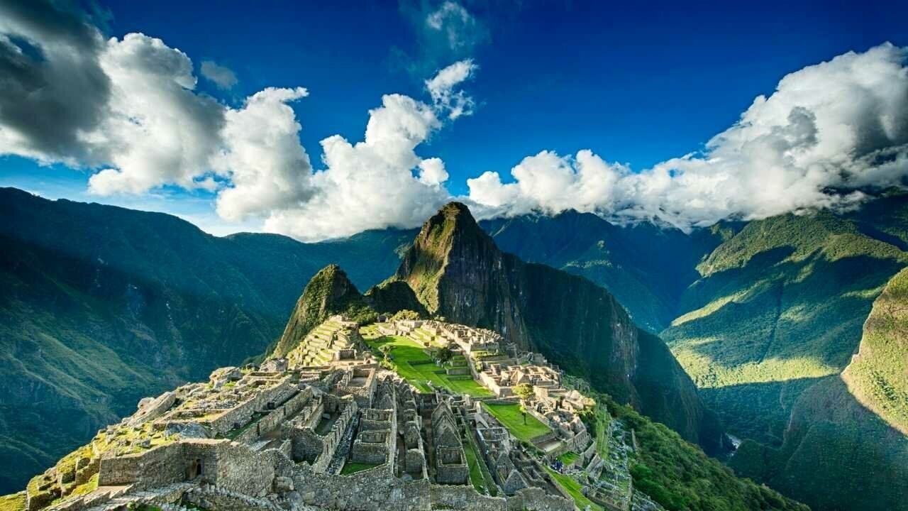 Картина на холсте 60x110 LinxOne "Machu Picchu Peru Cuzco" интерьерная для дома / на стену / на кухню / с подрамником
