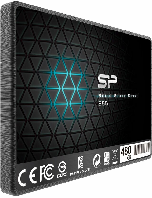Накопитель SSD 480Gb Silicon Power SP480GbSS3S55S25 Slim S55