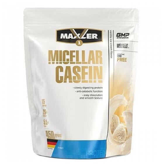Протеин Maxler Micellar Casein, 450 гр., ванильное мороженое