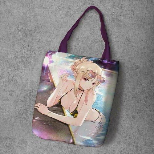 фото Сумка шоппер anime dakimakura, фактура рельефная, мультиколор