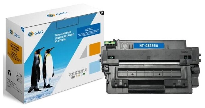 Картридж G&G NT-CE255A 6000стр Черный