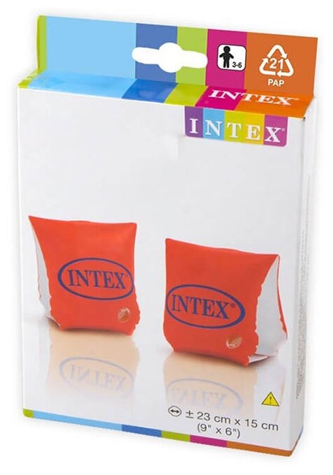 Надувные нарукавники Intex Делюкс 23 х 15 см. - фото №12
