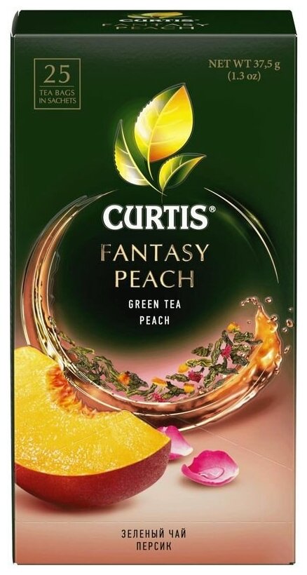 Чай зеленый Curtis Fantasy peach 25 шт