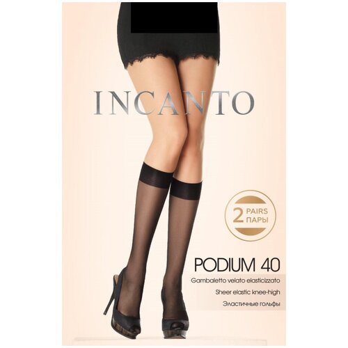 фото Гольфы incanto podium 40, 2 пары, размер uni, nero