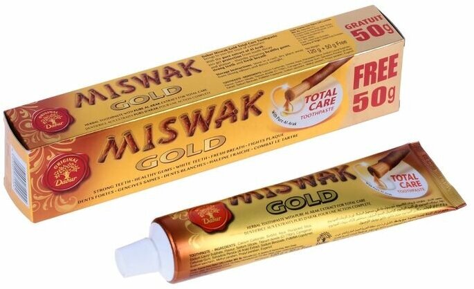 Dabur Зубная паста Dabur Miswak Gold, 120 г + 50 г