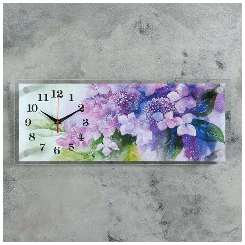 фото Часы настенные, серия: цветы, "букет цветов", 20х50 см микс mikimarket