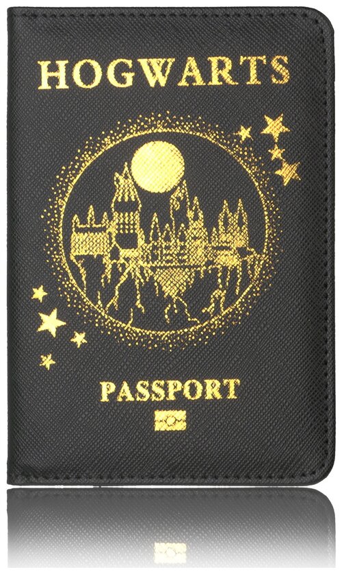 Обложка для паспорта , синий, оранжевый