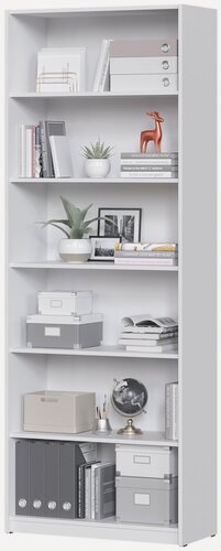 Изображение товара Стеллаж-800 Ширина 80 см, Глубина 28 см, Высота 215 см, цвет: Белый