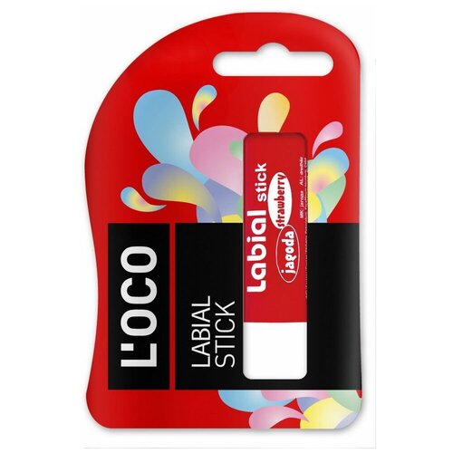 Бальзам для губ DCP LABIAL STICK Клубника 4,4 гр